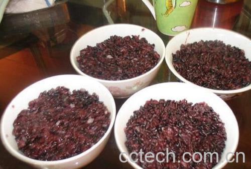 果蔬百科血糯米黑米粥-0